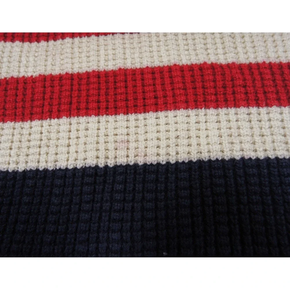 Vintage Nautica Sweater Mens XLarge Crewneck Knit Pullover Striped Cotton